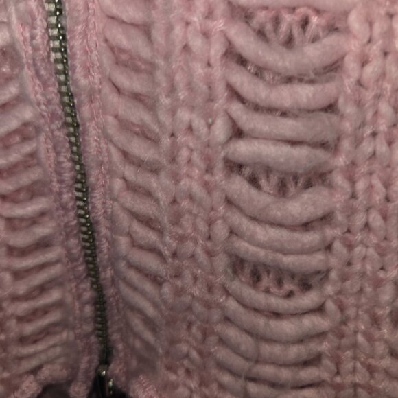 Angel II Designs by Karlon Pink Boho Zip Cardigan Women's XL - Picture 4 of 8